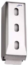 PORTA ROLLOS HIGIENICO INOX. TRIPLE JF