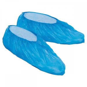 CALZA PLASTICO AZUL 40 X 15 CM. PAQUETE 100 UNI