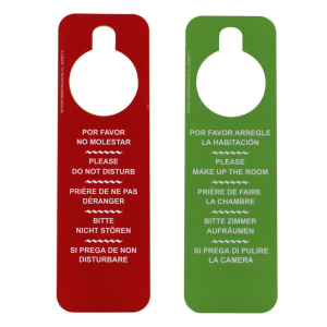 CARTELES NO MOLESTAR PLASTICO PAQUETE 50 UNI