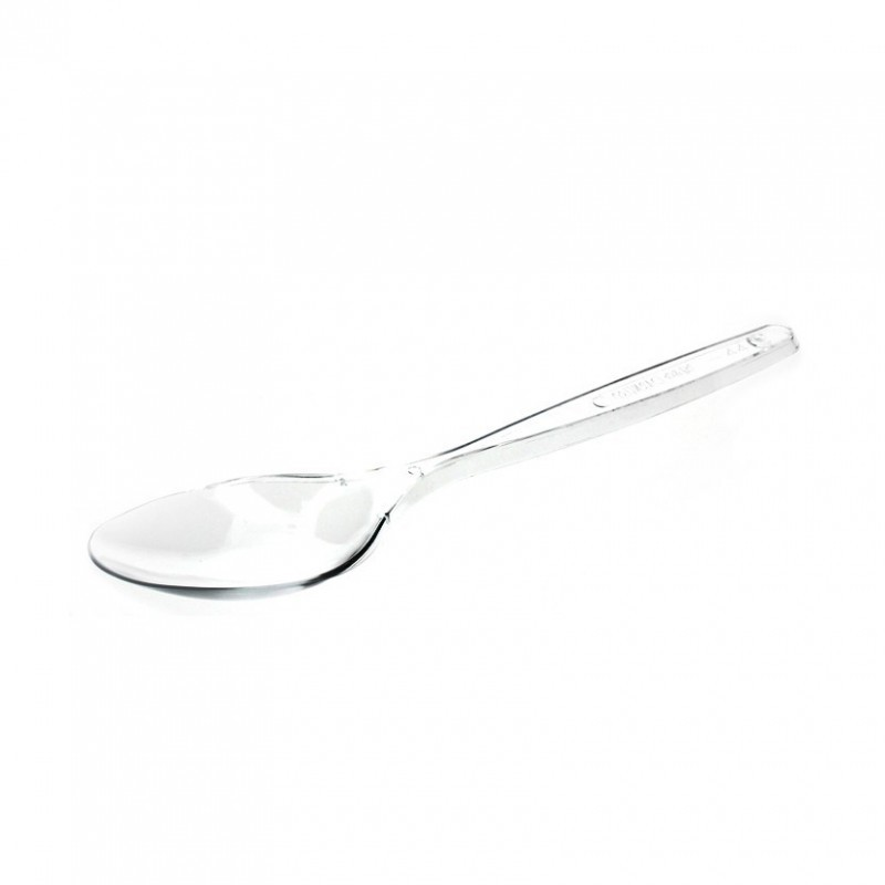 CUCHARA GRANDE TRANSPARENTE PLASTICO CAJA 2000 U. CUCHARA GRANDE TRANSPARENTE PLASTICO CAJA 2000 U.