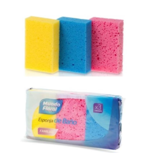 ESPONJA BAÑO 3 X 14