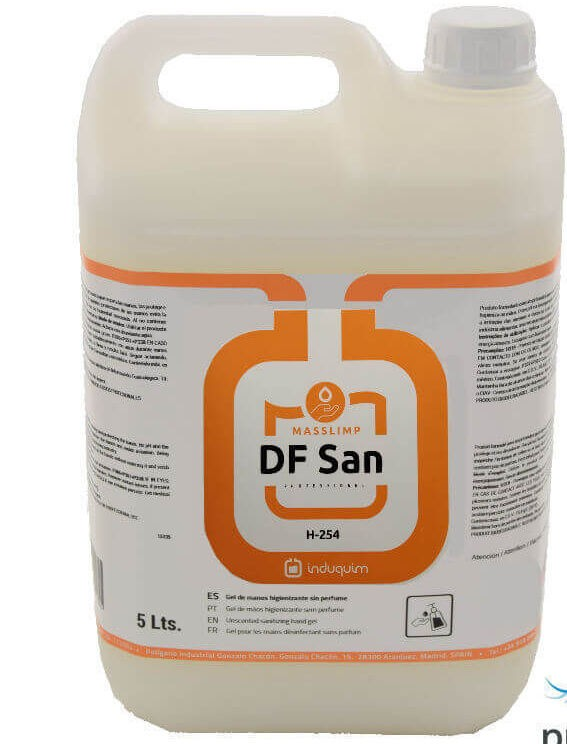 GEL DE MANOS HIGIENIZANTE SIN OLOR E-254 4X5 L. GEL DE MANOS HIGIENIZANTE SIN OLOR E-254 4X5 L.