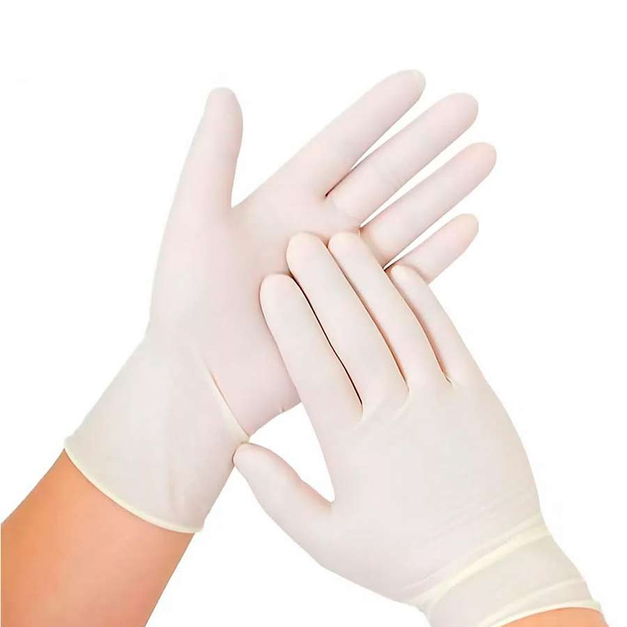 GUANTES LATEX CON POLVO BLANCO T/L GUANTES LATEX CON POLVO BLANCO T/L