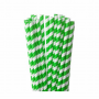 CANUTILLOS ECO PLA 6 X 230 m.m.VERDE 500 UN