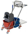 CARRO 2 CUBO, CESTA, PORTA BOLSA CROMADO