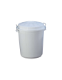 CUBO BASURA PLASTICO BLANCO 95 L.