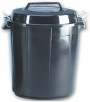 CUBO BASURA PLASTICO NEGRO 50 L.