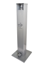 DISPENSADOR GEL ACERO INOX CON PEDAL