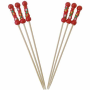 PINCHO BROCHETA COCKTAIL ROJO 120 mm  5 x 200 UNI
