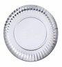 PLATO CARTON Y PLATA  27 CMS  6 X 100 UNI