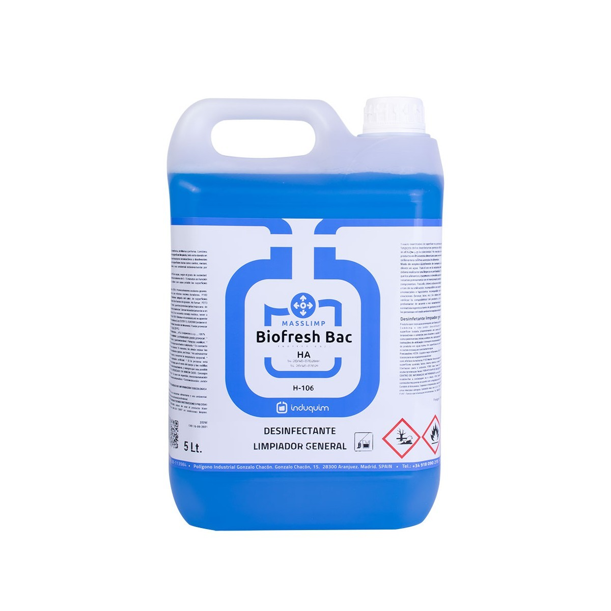 LIMPIADOR DESINFECTANTE » ZENOX » 5 L. H-106 LIMPIADOR DESINFECTANTE " ZENOX " 5 L. H-106