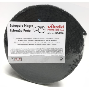 ROLLO ESTROPAJO FIBRA NEGRA 6 MTS.