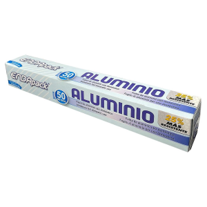 ROLLO PAPEL ALUMINIO 50 MTS 11 MICRAS