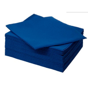 SERVILLETAS 2/C 40 X 40 COLOR AZUL 2400 UNIDADES