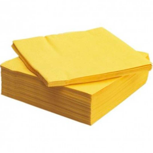 SERVILLETAS 40 X 40 P.P. AMARILLA 1500 U. SERVILLETAS 40 X 40 P.P. AMARILLA 1500 U.