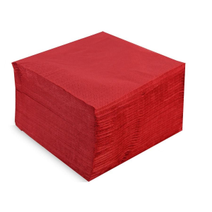 SERVILLETAS 40 X 40 P.P. ROJA 1800 U. SERVILLETAS 40 X 40 P.P. ROJA 1800 U.