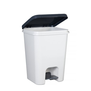 PAPELERA BASURA BLANCO PEDAL 60 L. " TRILLA"