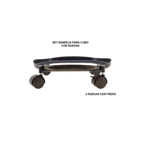 SET SOPORTE RUEDAS CUBO 15l