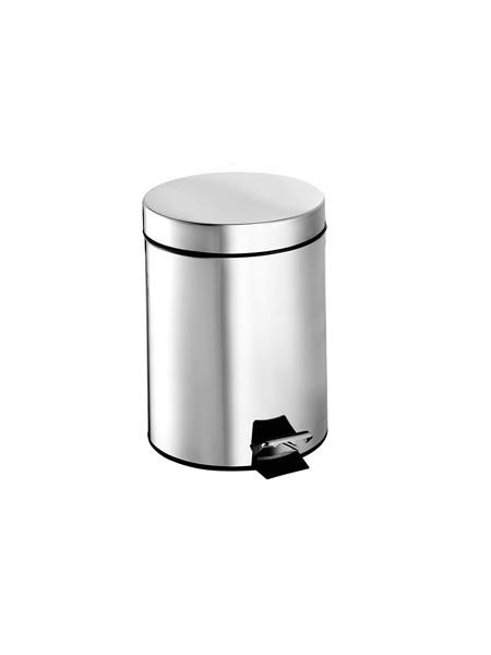 PAPELERA PEDAL ACERO INOX. 5 L. PAPELERA PEDAL ACERO INOX. 5 L.