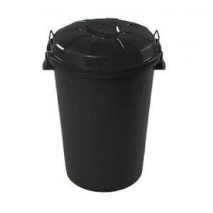 CUBO BASURA PLASTICO NEGRO 95 L. CUBO BASURA PLASTICO NEGRO 95 L.