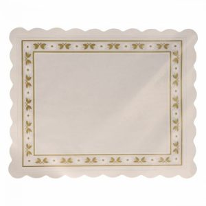 BLONDAS RECTANGUL 13 X 31 PARAFINADA.BLANCA P/100