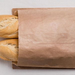 BOLSAS KRAFT PAN 2 BARRAS 14+9X46 CM caja 500 uni