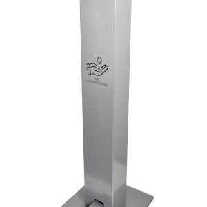 DISPENSADOR GEL ACERO INOX CON PEDAL DISPENSADOR GEL ACERO INOX CON PEDAL