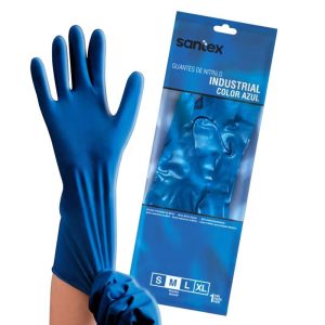GUANTE NITRILO IND. AZUL LARGO 30 CMS T/S GUANTE NITRILO IND. AZUL LARGO 30 CMS T/S