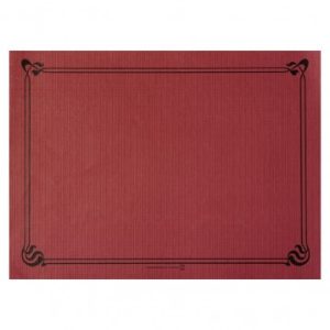 MANTELES INDIVIDUA DECORADO 31 X 43 BURDEOS 500 U. MANTELES INDIVIDUA DECORADO 31 X 43 BURDEOS 500 U.