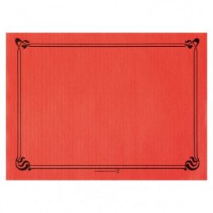 MANTELES INDIVIDUAL DECORADO 31 X 43 ROJO 500 U. MANTELES INDIVIDUAL DECORADO 31 X 43 ROJO 500 U.