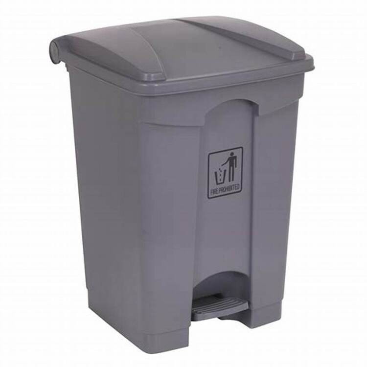 PAPELERA PLASTICO PEDAL 87 L. » GRIS « PAPELERA PLASTICO PEDAL 87 L. " GRIS "