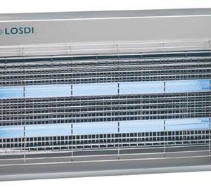 PARRILLA RECTANGULAR 15 W. 2 TUBOS ACERO INOX
