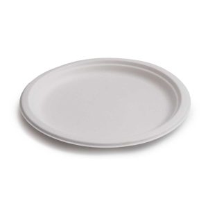PLATO FIBRA CAÑA DE AZUCAR 22CM. C/16X50U