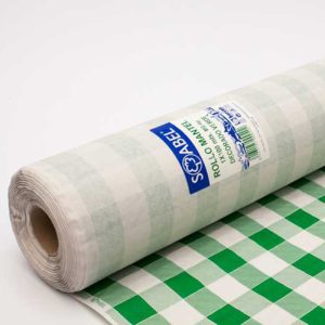 ROLLO MANTEL CELULOSA CUADROS VERDE 1 X 100 MTS. ROLLO MANTEL CELULOSA CUADROS VERDE 1 X 100 MTS.