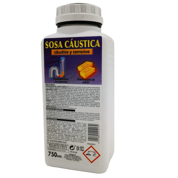 SOSA CAUSTICA EN ESCAMAS CAJA 6 X 1 K UNI SOSA CAUSTICA EN ESCAMAS CAJA 6 X 1 K UNI