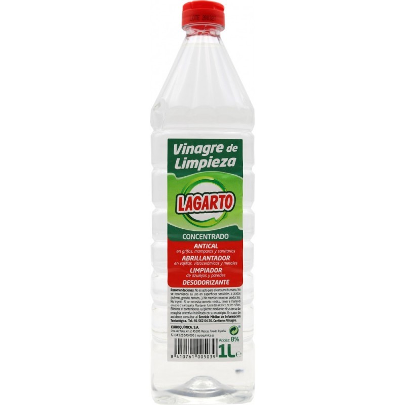 VINAGRE DE LIMPIEZA 1L LAGARTO CAJA 12 UNI VINAGRE DE LIMPIEZA 1L LAGARTO CAJA 12 UNI